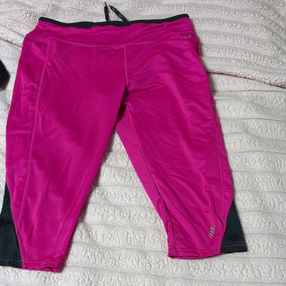 BCG Pink and Black Capris